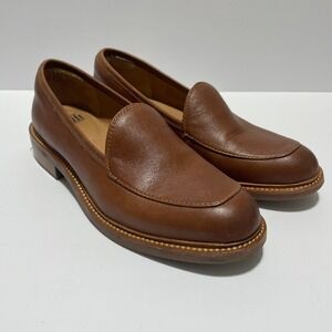 Sofft Brown Leather Loafers Womens 9M Aqua Sofft Slip On Shoes SF0104556